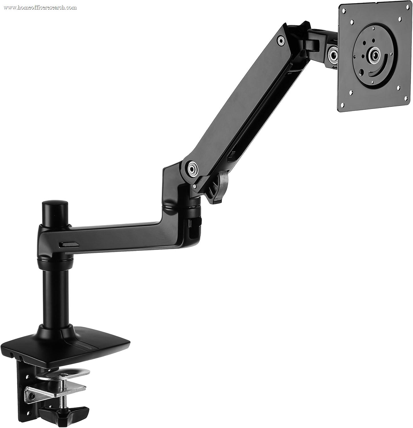 Amazon Basics Premium Single Monitor Arm (Ergotron-built) in black