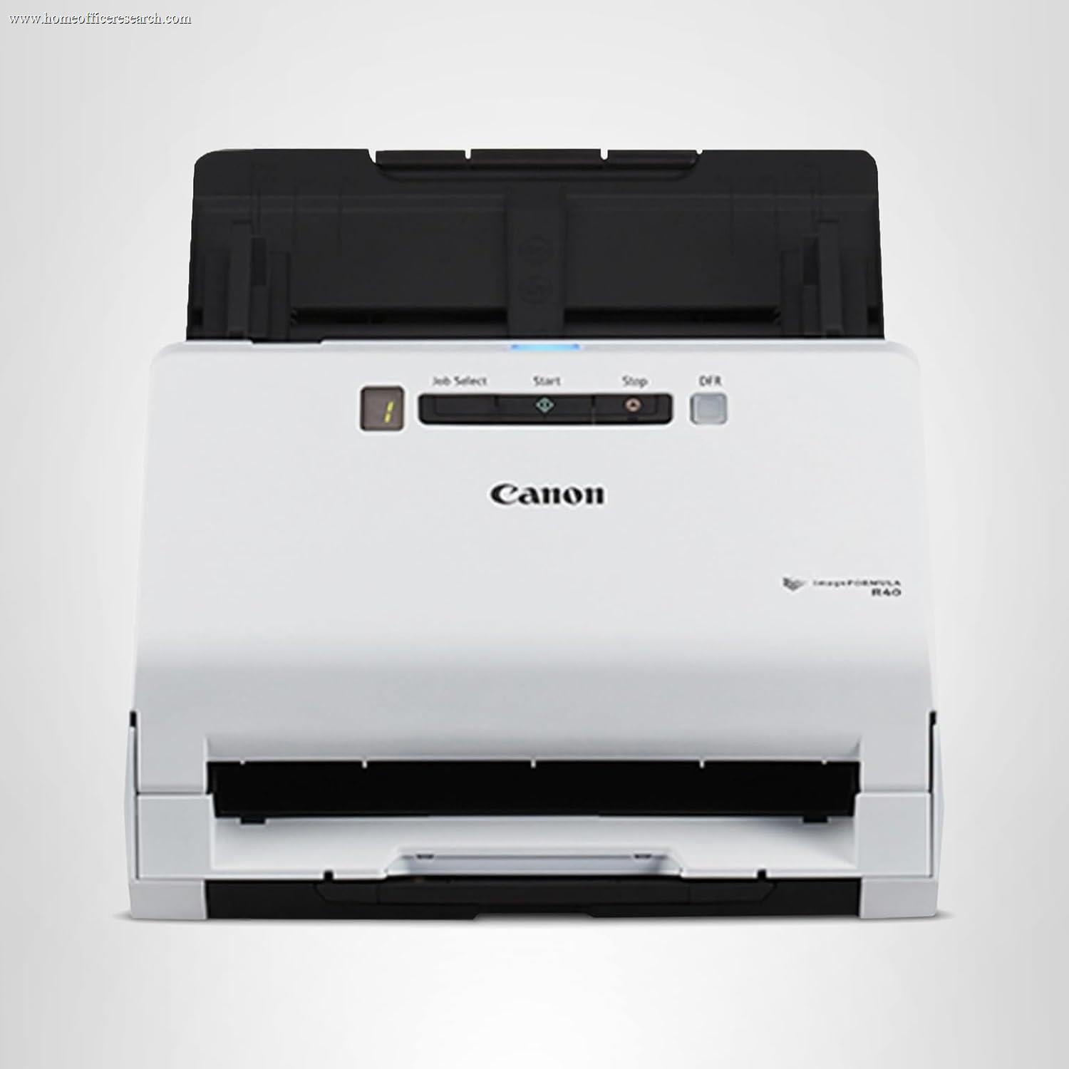 Canon imageFORMULA R40 desktop document scanner with 60-sheet feeder
