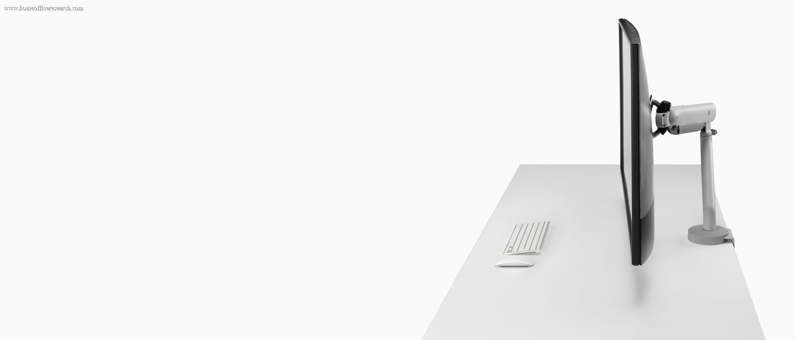Herman Miller Flo X Single large-format monitor arm
