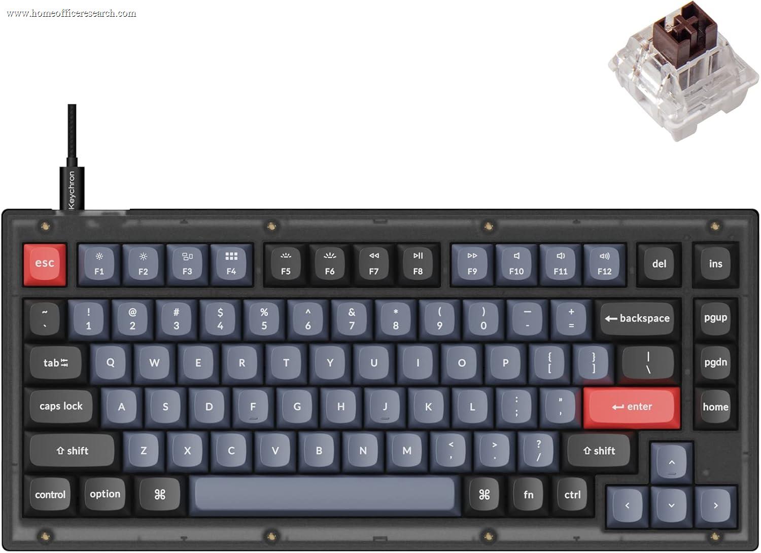 Keychron V1 75% wired mechanical keyboard