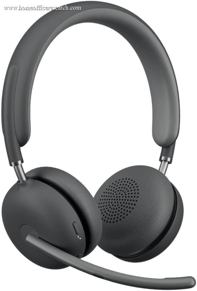 Logitech Zone Wireless 2 over-ear headset with beamforming mics and ANC